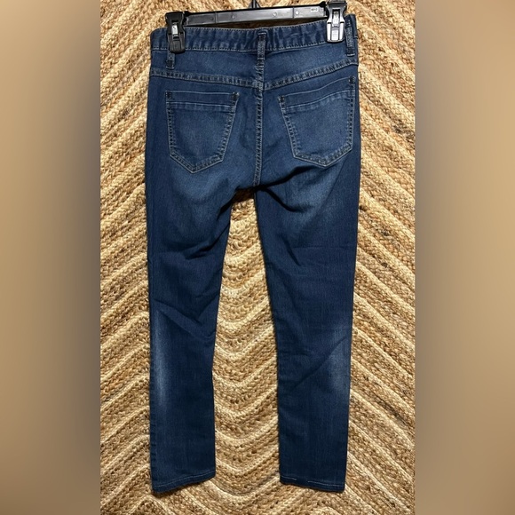 Free People Women's Dark Wash Skinny Denim Jeans,Cropped,Size 26 - Picture 3 of 9